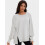 Damen Oversized Langarm-Pullover-Sweatshirts mit Rundhalsausschnitt 7