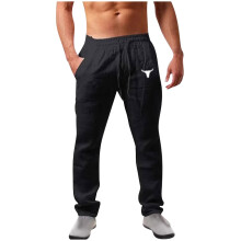 Men's Casual Jogger Pants Black 3XL