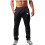 Men's Casual Jogger Pants Black 3XL 1