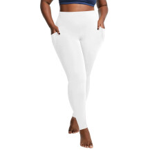 Leggings in großen Größen für Damen mit Taschen – Dehnbare, hochtaillierte Leggings für Damen, dick geschnitten, ideal für Workout und Yoga