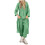 Completi da 2 pezzi per donna, Completi da donna, Completi da 2 pezzi morbidi e comodi per donna, Magliette girocollo, Pullover, Verde, 4XL 3