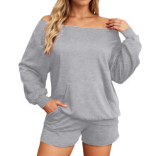 Jesenné mikiny pre ženy s okrúhlym výstrihom, košele s dlhým rukávom, ležérne topy, ľahké pulóvre, jednofarebné