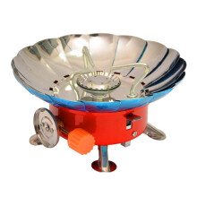 Hornillo de camping pequeño de calentamiento rápido con diseño a prueba de viento para cocinar al aire libre (1 unidad) 8.06 x 8.06 x 3.93 pulgadas