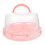 Cake Travel Container Pink 1 Set 5