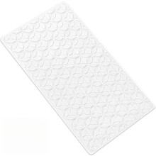Rutschfeste Badewannenmatte mit Saugnäpfen, 100 % Gummi, strukturiert, BPA-/PVC-frei, maschinenwaschbar, 40,6 x 71,1 cm, Weiß – Passend für