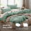 Sage Green Duvet Cover Set Full Size 3 pcs 2