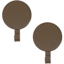 Attract Support de couronne magnétique - Lot de 2 (Marron mat) - Ensemble de 2 aimants pour 2 portes/surfaces métalliques ou 1 porte ou fenêtre en