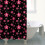 Cortina de chuveiro floral Pioneer Flower 72x84 polegadas com 12 4
