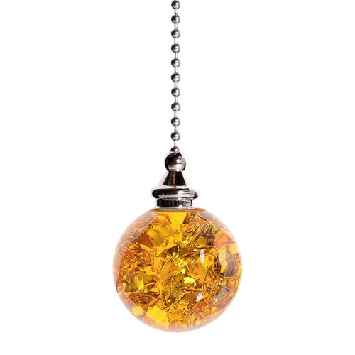 Ceiling Fan Pull Chain with Crystal Ice-Cracked Balls 1 PC