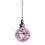 Crystal ceiling fan pull chains purple 2 pcs 21 inch 2