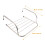 Laundry Room Clothes Drying Rack Silver Stainless Steel 1Set 2