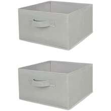 Hanging Closet Shelf Organizer with 3 Drawers – Light Grey