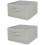 Hanging Closet Shelf Organizer with 3 Drawers – Light Grey 1