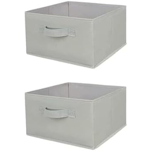 Hanging Closet Shelf Organizer with 3 Drawers – Light Grey