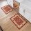 Oriental entryway rug non-slip 2 ft x 3 ft 2-pack 3