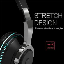 Draadloze -Hoofdtelefoon Ruisonderdrukkingsheadset voor Telefoons PC Gaming-Headsets Zware Bas LED-Lichtoortelefoons-Wit