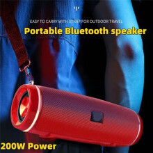 Drahtloser 3D-Surround--Lautsprecher für Den Außenbereich, Kabelloser -Lautsprecher, 200 W, Tragbarer Hochleistungs-Bass, TWS/FM