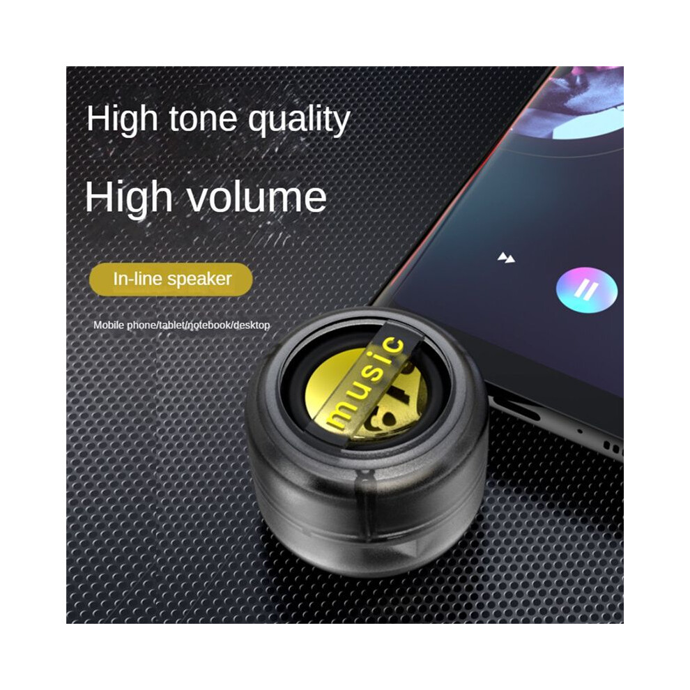 Portable Speaker Universal 3.5Mm Sound Box Mobile Phone Speaker Amplifier External Wired Speakers Transparent 6032910518690
