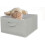 Hanging Closet Shelf Organizer with 3 Drawers – Light Grey 5