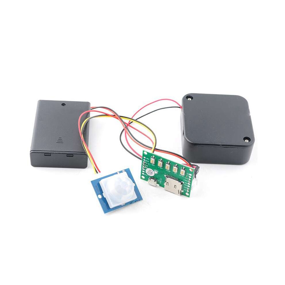 Diy Mp3 Music Voice Playback Kit With Pir Sensor Sound Recording Module Usb Download Support Tf Card Light 6133606742013