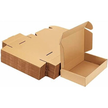 9x6x2 Inches Shipping Boxes Pack of 50, Small Corrugated Cardboard Box for Mailing Packing Literature Mailer
