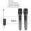 Wireless Microphone 2 Channels UHF Fixed Frequency Handheld Mic Micphone for Party Professional Show Meeting 3