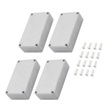 4PCS 1590B Guitar Pedal Enclosure Aluminum Diecast Stomp Box Case Toggle Box 112x61x32mm
