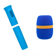 Estojo Protetor Elástico para Microfone Sem Fio, Capa Colorida para Alça, Protetor Anti-Queda para Acessórios de Palco Ktv B