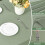 Round Tablecloth 54" Sage Green Polyester 4