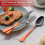 Stainless Steel Silverware Set Pink Black 20-Piece 4