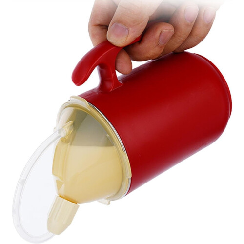 Leak Proof Drinking Cup with Two Lids and Handles 400ml 1