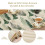Linen Table Runner 13 x 90 in Green Forest Design 4