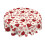 Rund dug til Valentinsdag, 70 tommer, polyester med hjerteprint 2