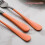 Stainless Steel Silverware Set Pink Black 20-Piece 6