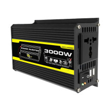 Claochladán Voltais Gluaisteáin DC12V go AC110/220 Inbhéirtóir Cumhachta Digiteach 3000W, Inaistrithe agus Solúbtha
