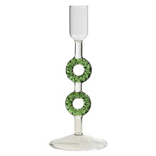 Weihnachtsbaum-Kerzenhalter-Set aus Glas, 3er-Set