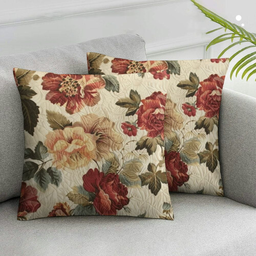 Boho bloemen patchwork kussenslopen set van 2 2