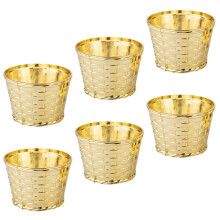 Suport de masă din plastic auriu pentru brad de Crăciun