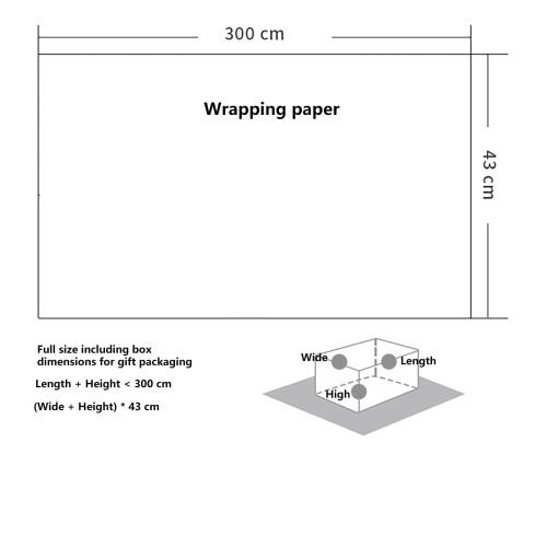 Striped Wrapping Paper Roll 17 x 120 in 2