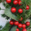 Guirlanda de Natal artificial de 30 cm com frutos vermelhos e eucalipto. 5