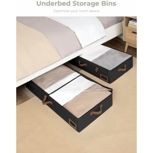 Ampio contenitore sottoletto con maniglie e porta etichette. 1