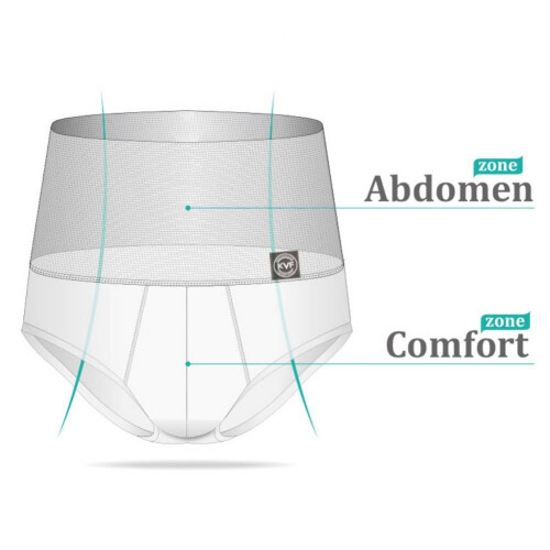 Herrkalsonger i bomullsstretch med hög midja, 2-pack, 2XL 2
