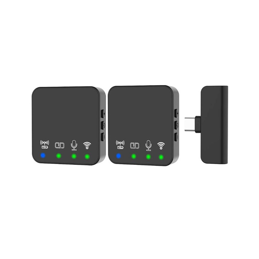 Wireless Lavalier Radio Microphone Noise Cancellation Audio Video Recording Microphone For Smartphone Live 6033753078907