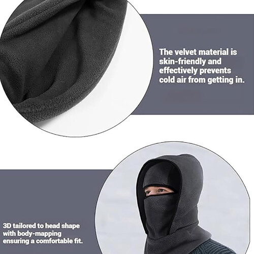 Unisex Αντιανεμικές & Χειμερινές Κρύες Μάσκες, Εξωτερική Ζεστή Χειμερινή Μάσκα 2