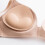 HEVIRGO1Pair Γυναικεία Σουτιέν με Πηχτή Πέδαλα Στήθους, Αντιολισθητικά, Αόρατα, 8