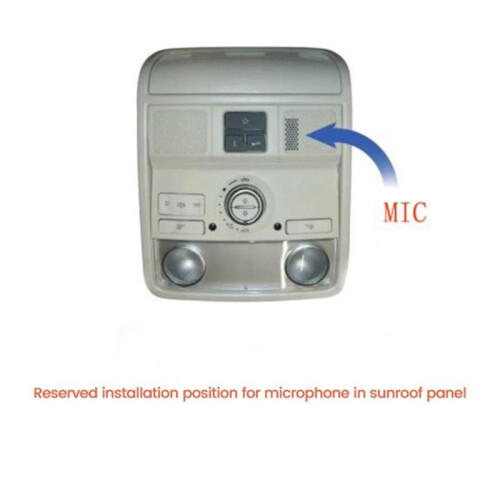 Microfono Audio per Auto da 3 Metri Microfono Esterno Cablato da 3,5 mm per  A4L A6L Q5 A5 S5 Q7 TT Ecc 2