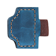 Nahkainen magneettinen kirjanmerkki kynäpidikkeellä