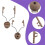 Pickup Headphones Rail Bracket Multi-Angle Adjustable Flip Ear Cups Fixed Bracket Helmet Accessories Mud Color 5
