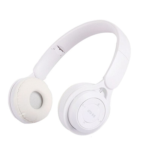 Headband  Headset Y08 Wireless  Headset Portable Foldable Children Headset White