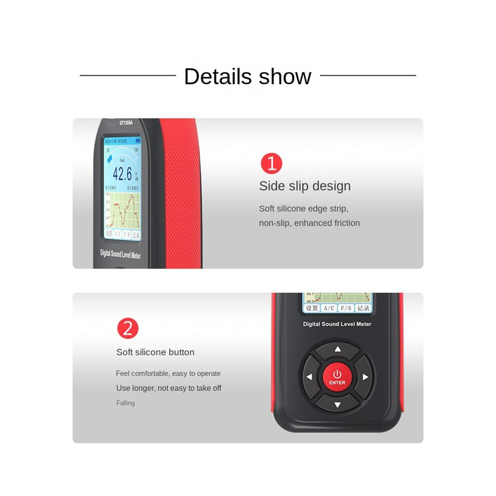 Digital Noise Meter With Condenser Microphone Digital Sound Level Meter Noise Tester Sound Detector Decible Monitor 4852693513239